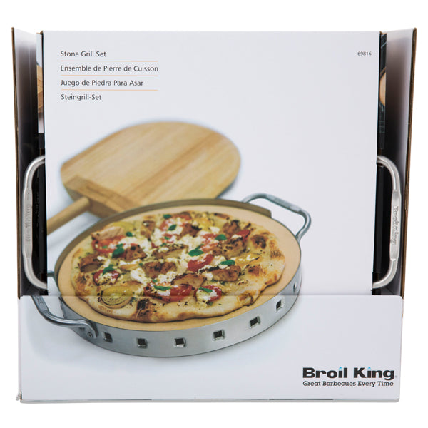 Juego de parrilla de piedra para pizza