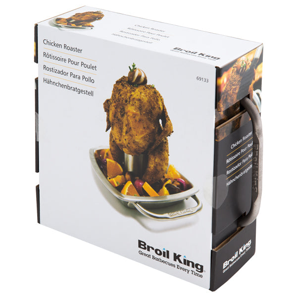 Asador de pollo con sartén