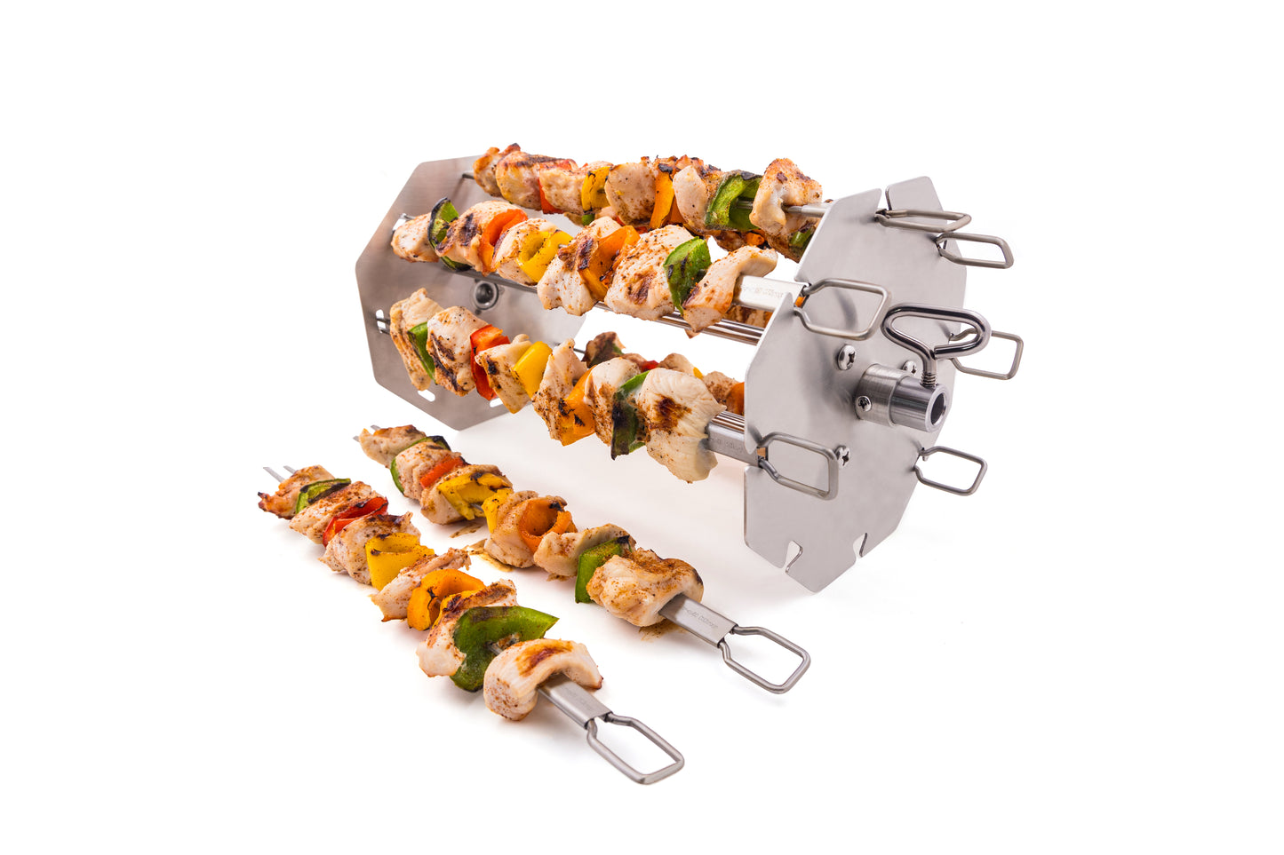 Suporte giratório para kebabs