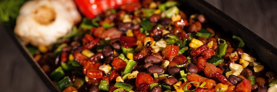 SWEET AND SPICY SMOKED BEANS