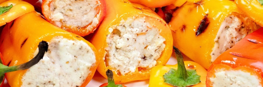 GRILLED STUFFED MINI PEPPERS
