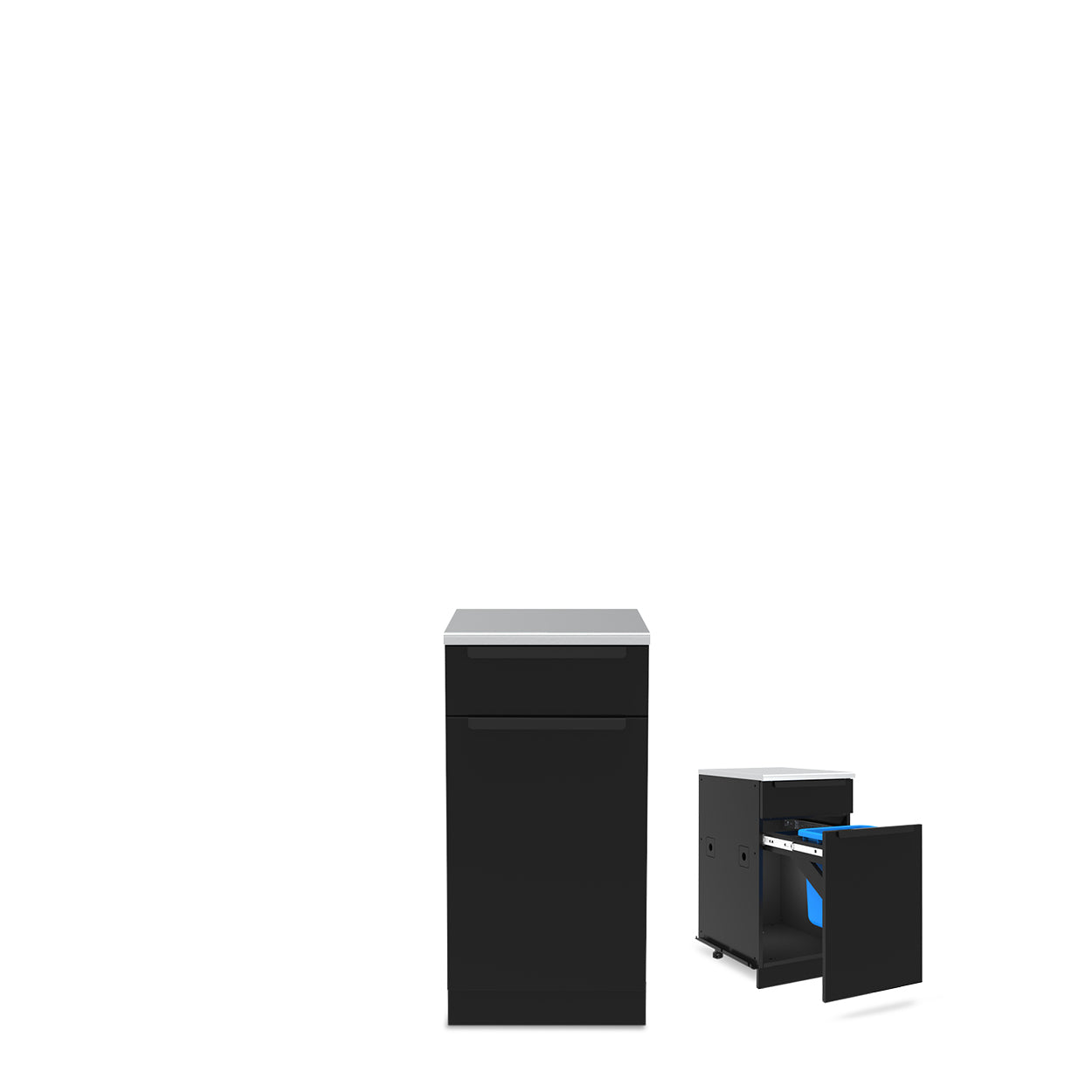 Cozinha exterior modular – Armário organizador de resíduos Baron