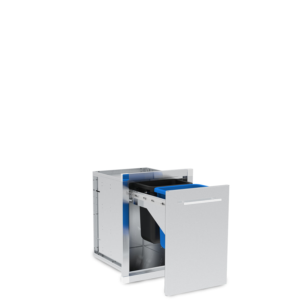 Conjunto organizador de residuos cerrado