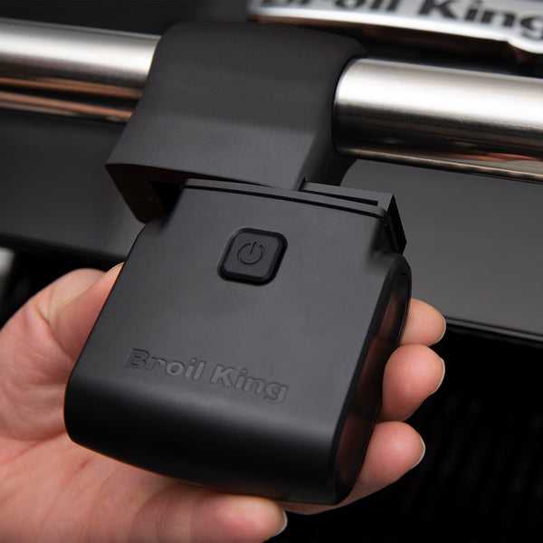 Luz de churrasqueira montada na pega