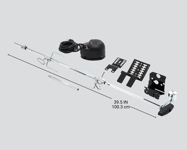 Kit de espeto giratório universal de luxo