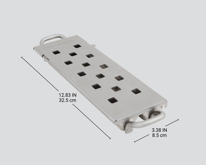 Caixa fumadora premium em aço inoxidável