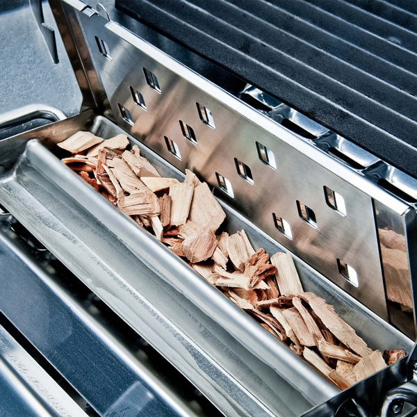 Caixa fumadora premium em aço inoxidável