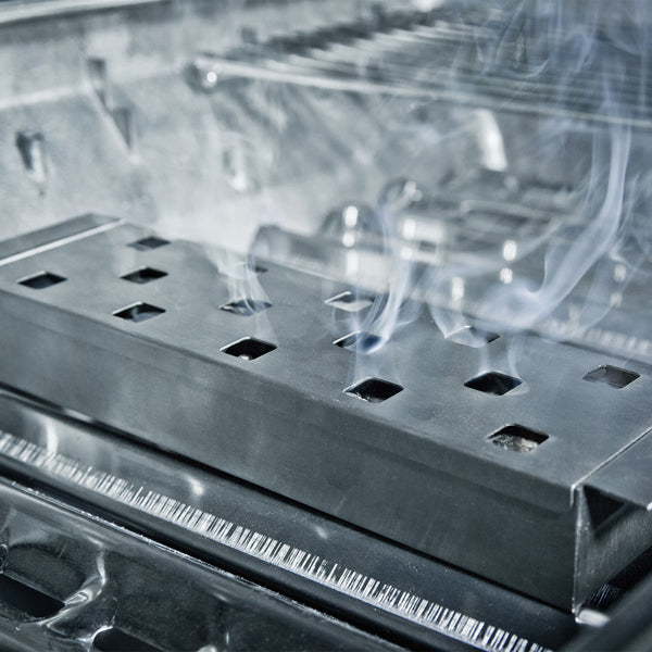 Caja de ahumado de acero inoxidable