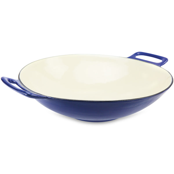 Wok de parrilla de hierro fundido